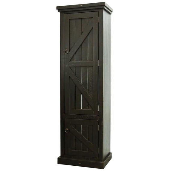 American Heartland 30789YL Rustic Single Door Pantry, Yellow
