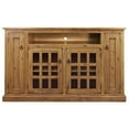 thumbnail image 1 of American Heartland 30867AM Rustic Tall TV Stand with 3 Fixed Wood Shelves, Aquamarine, 1 of 1