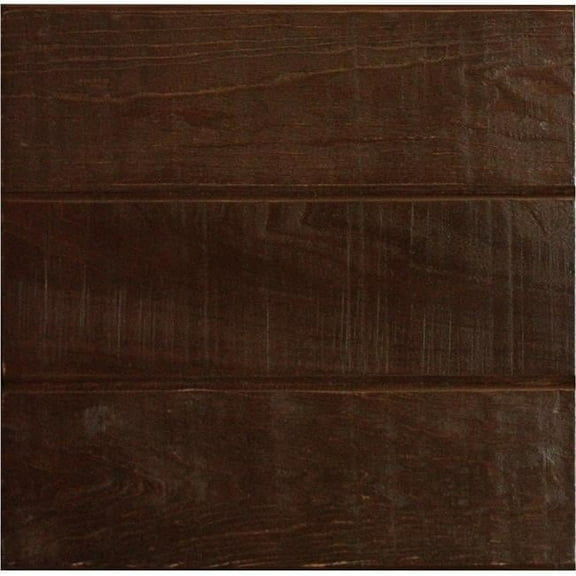 American Heartland 32854CM Rustic 57 in. Quaint Shutter TV Stand in Chocolate Mousse