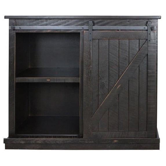 American Heartland 33848GY 47 in. Rustic Tall Quaint TV Stand, Grey