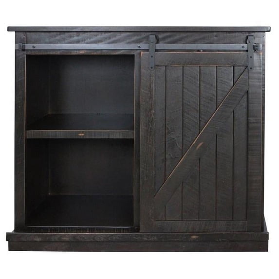 American Heartland 33848RYL 47 in. Rustic Tall Quaint TV Stand, Rustic Yellow