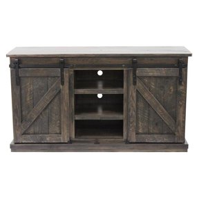American Heartland 33854CC 57 in. Rustic Quaint TV Stand, Concord Cherry