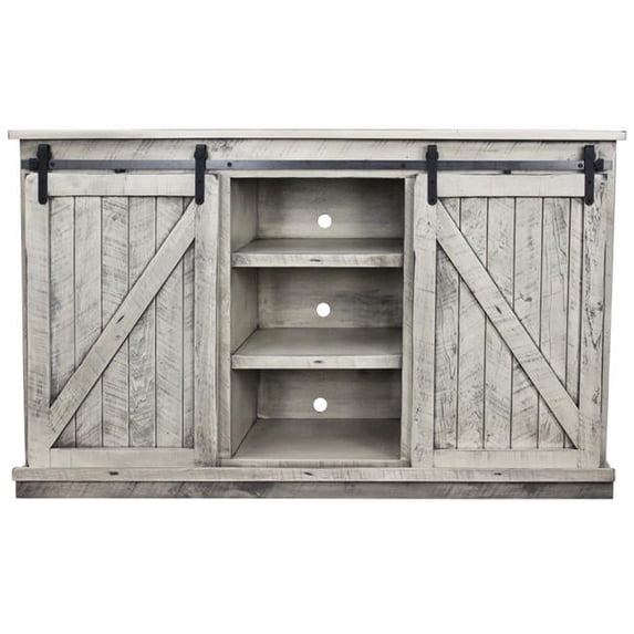American Heartland 33867RDV 68 in. Rustic Tall Quaint TV Stand, Rustic Dela Verria