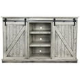 thumbnail image 1 of American Heartland 33867RGY 68 in. Rustic Tall Quaint TV Stand, Rustic Grey, 1 of 1