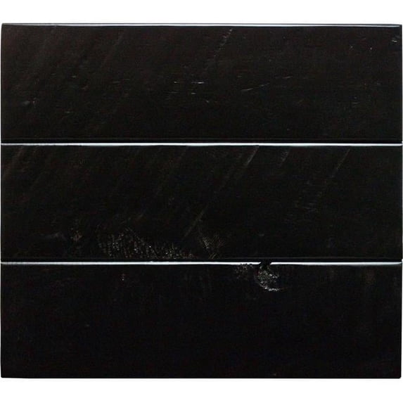 American Heartland 35739BK Rustic Alcove Shutter Corner TV Stand in Antique Black