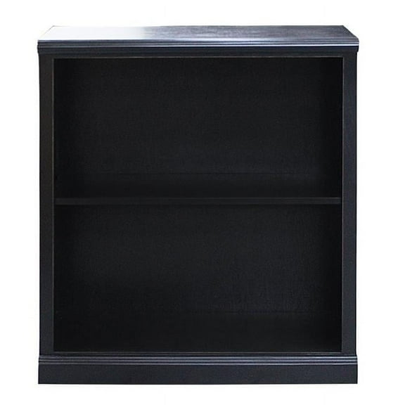 American Heartland 36 in. Poplar Open Bookcase with Plain Base, Burnt Red