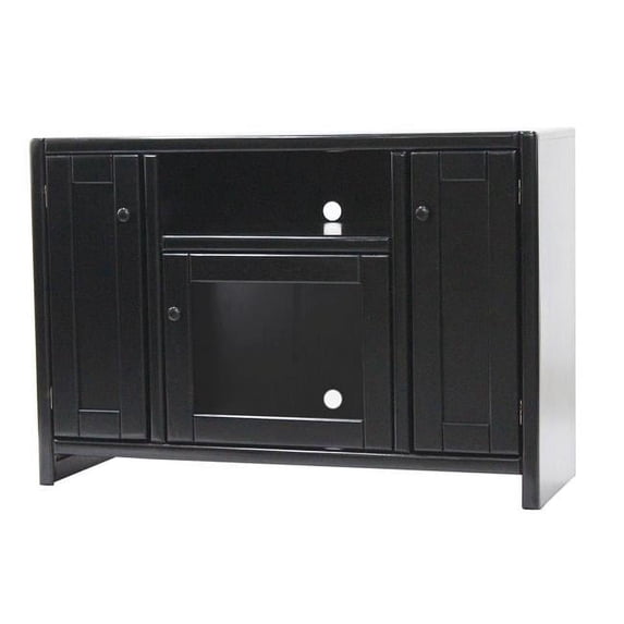 American Heartland 40847EGY 45 in. Poplar Contemporary TV Stand, European Grey