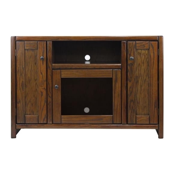 American Heartland 41847LT 45 in. Oak Contemporary TV Stand, Light