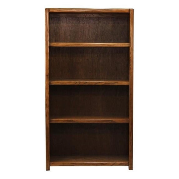 American Heartland 41860DK 60 in. Oak Contemporary Bookcase, Dark