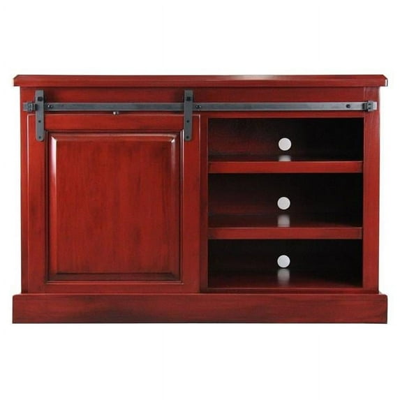 American Heartland 44847YL 47 in. Poplar Quaint TV Stand, Yellow