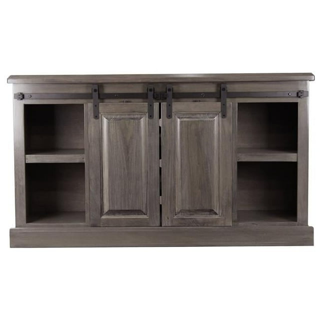 American Heartland 44855CC 57 in. Poplar Provincial TV Stand, Concord Cherry