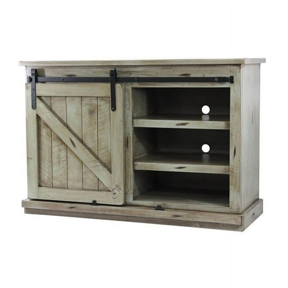 American Heartland 47 in. Rustic Quaint TV Stand, Rustic Dark Blue