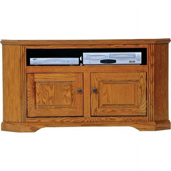 American Heartland 50 in. Oak Corner TV Cart, Dark