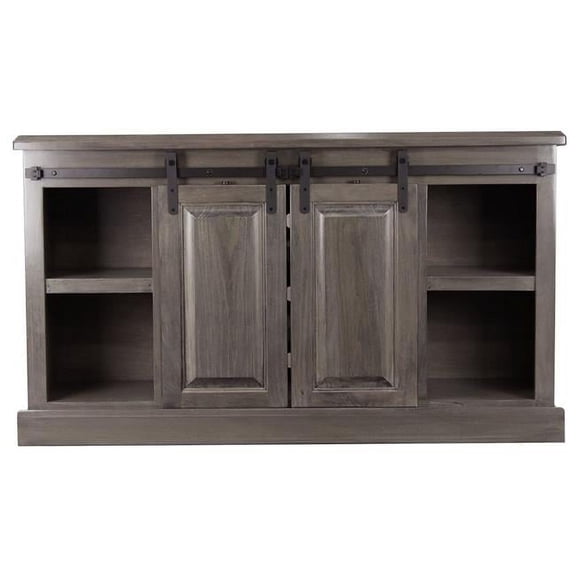 American Heartland 57 in. Poplar Provincial TV Stand, Aquamarine