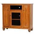 thumbnail image 1 of American Heartland 63148CB Oak Tall Deluxe Entertainment Console, Classic Bourbon, 1 of 1