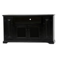 thumbnail image 1 of American Heartland 65855BK Poplar Deluxe Entertainment Console with 2 Fixed Wood Shelves, Antique Black, 1 of 1