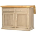 thumbnail image 1 of American Heartland 75115ECPT Poplar Kitchen Island with Flip-Up Pine Top, European Cherry, 1 of 1