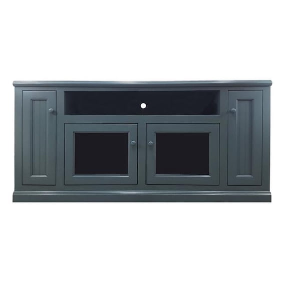 American Heartland 75866CR 66 in. Poplar TV Stand, Caribbean Rum