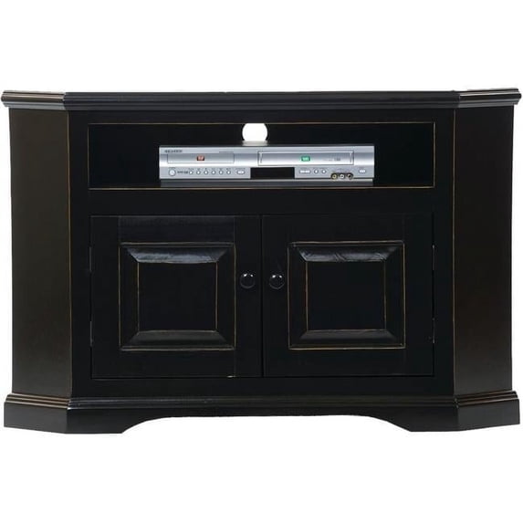 American Heartland 95730EDWRP 41 in. Poplar Corner TV Cart, European Dusty White