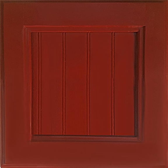 American Heartland 95789BR Poplar Single-Door Pantry, Burnt Red