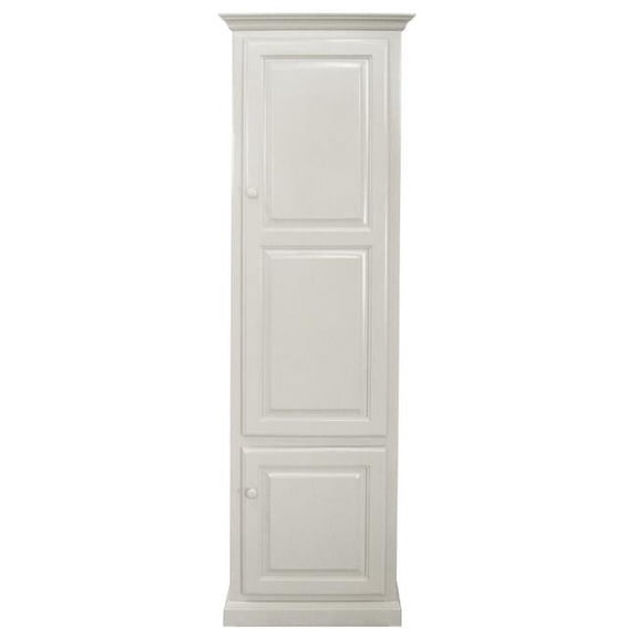 American Heartland 95789SW Poplar Single-Door Pantry, Soft White