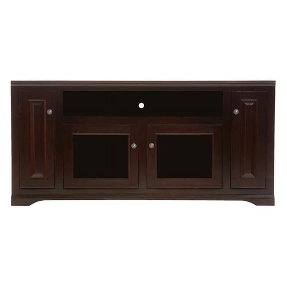 American Heartland 95866GS 66 in. Poplar TV Console, Greystone