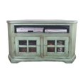 thumbnail image 1 of American Heartland 96739CMGP 36 in. Poplar Curve Corner TV Stand, Chocolate Mousse, 1 of 1