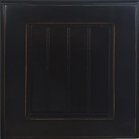American Heartland Poplar Single-Door Pantry, Antique Black