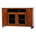 thumbnail image 1 of American Heartland  Poplar Tall Deluxe Entertainment Console with 3 Fixed Wood Shelves, Soft White, 1 of 1