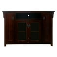 thumbnail image 1 of American Heartland 85856BR Poplar Tall TV Stand with 2 Glass Panel, Burnt Red, 1 of 1