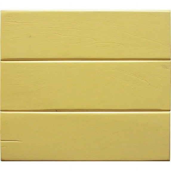 American Heartland 35847YL Rustic 47 in. Quaint Sliding Shutter TV Stand in Yellow