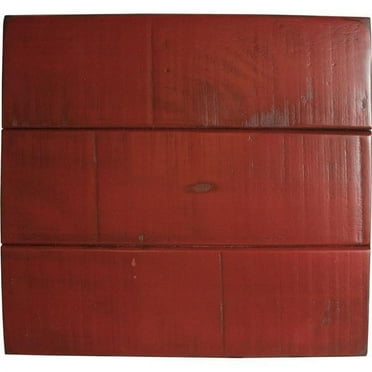 American Heartland 35854RR Rustic 57 in. Quaint Shutter TV Stand in Rustic Red