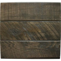 American Heartland  Rustic Shutter Door Kitchen Island in Rustic Driftwood with Oak Top