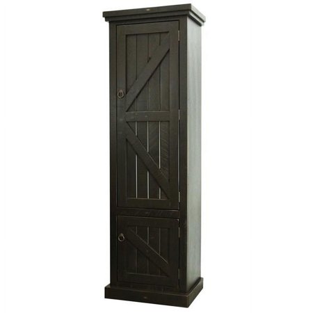 American Heartland Rustic Single Door Pantry, Rustic Dark Blue