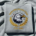 thumbnail image 1 of American Heritage 1776 - 2026 Embroidered Sweatshirt, Patriotic Eagle Head Tee, 250th Anniversary Bicentennial Shirt Gift, 1 of 4
