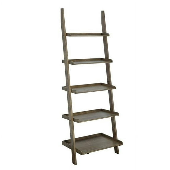 American Heritage Bookshelf Ladder, Driftwood - 72 x 14 x 24 in.
