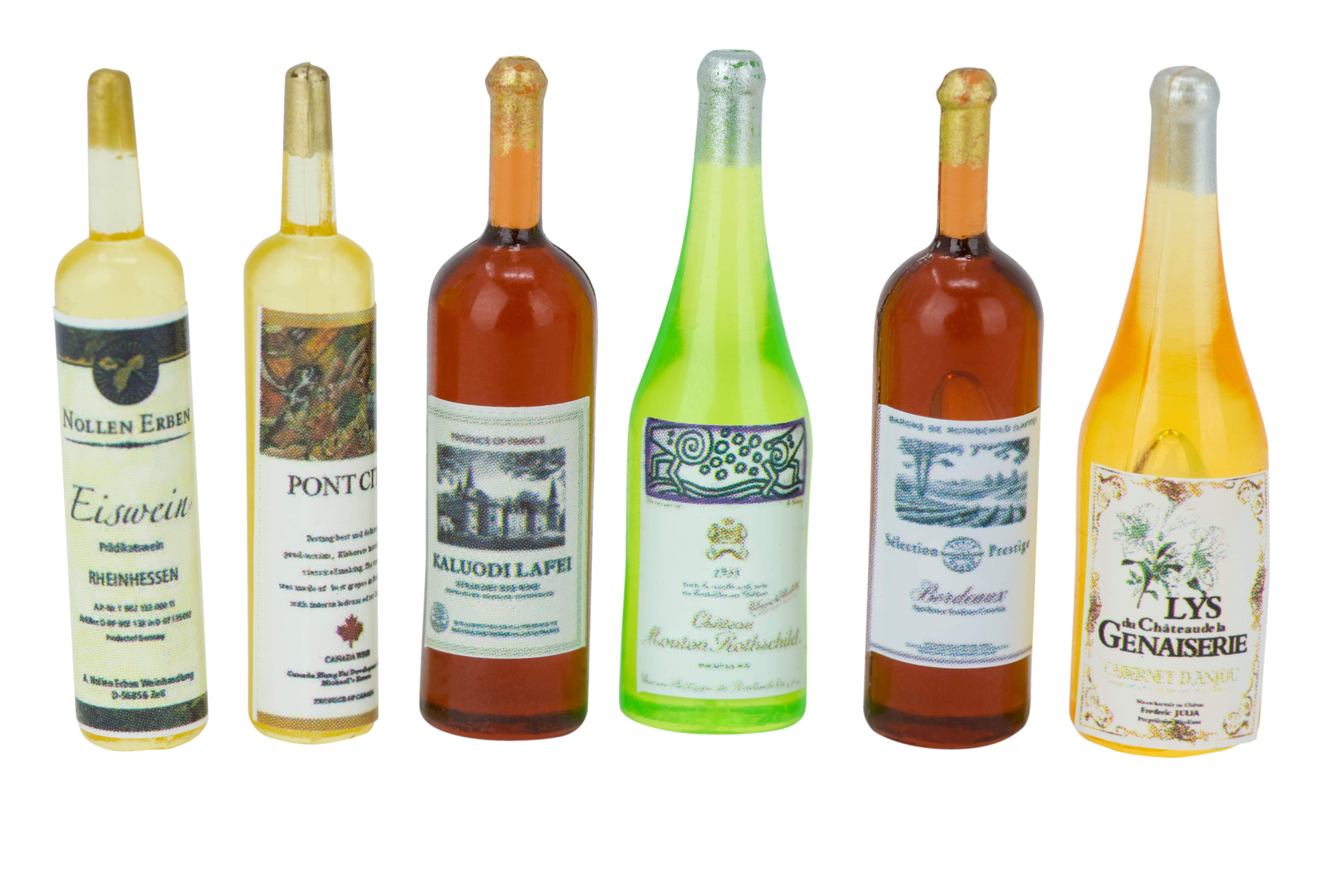 American Heritage Industries Dollhouse Wine Bottles Miniature Wine Bottles for 112 Scale