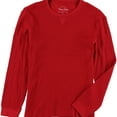 thumbnail image 1 of American Heritage Mens Textured LS Basic T-Shirt, Red, Small, 1 of 1