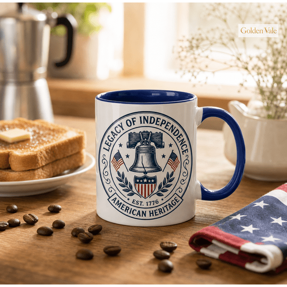 American Heritage Mug Legacy of Independence Patriotic Coffee Cup Gift