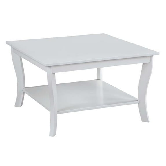 American Heritage Square Coffee Table, White