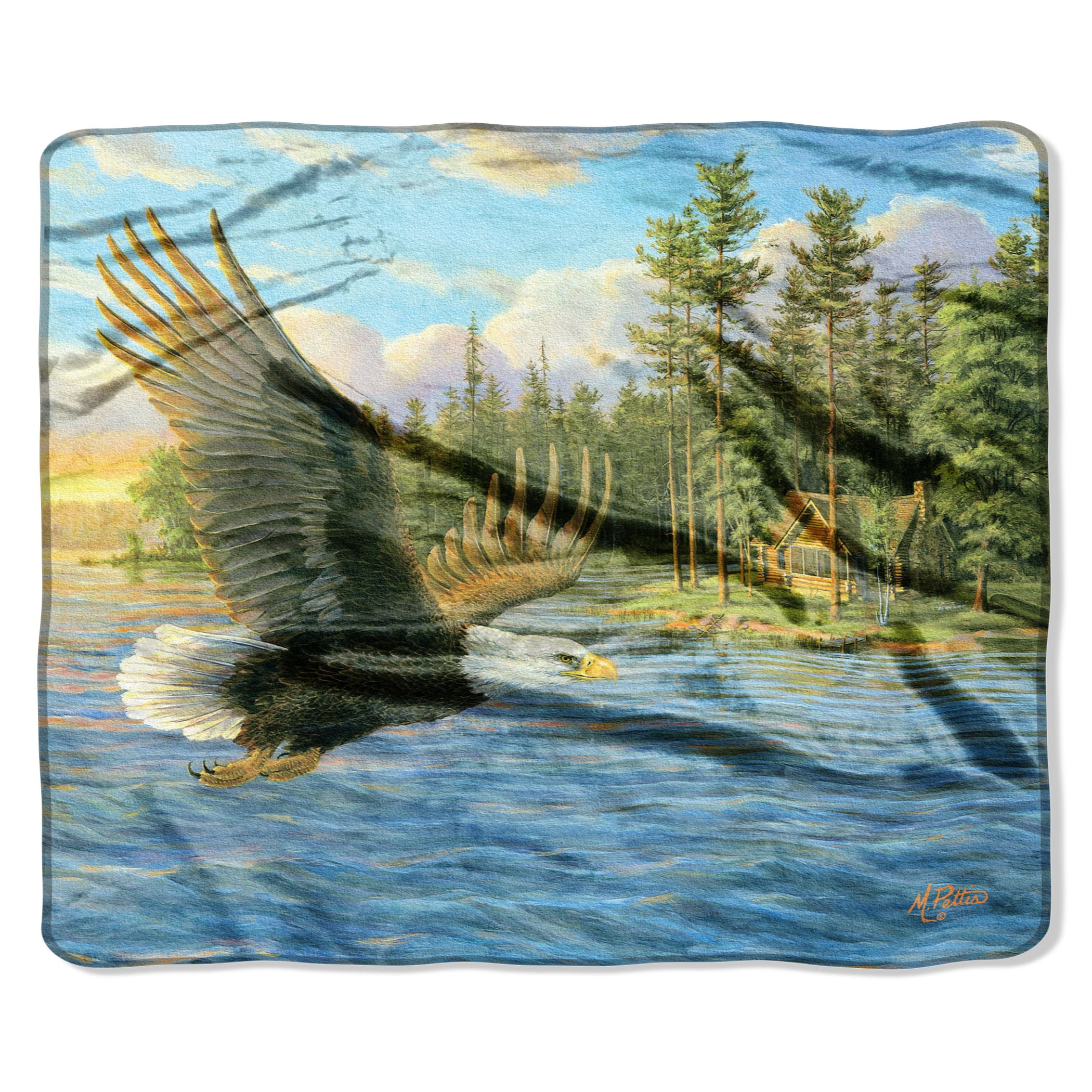 American Heritage, "Summer Domain" Throw Blanket, 50”x 60”