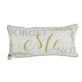 thumbnail image 1 of American Heritage Textiles 85067 11 x 22 in. Forget Me Not Rectangle Decorative Pillow - White, Lavendar & Green, 1 of 1