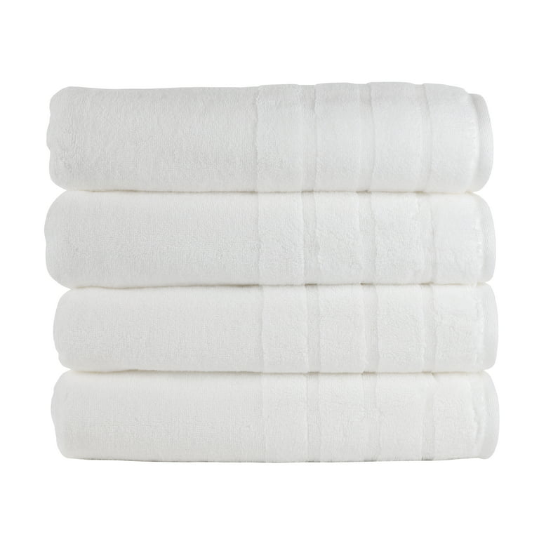 American Heritage by 1888 Mills - Luxury 4-Piece Bath Towel Set-Made with US and Imported Cotton, Grey Pumice, Size: 30 x 56