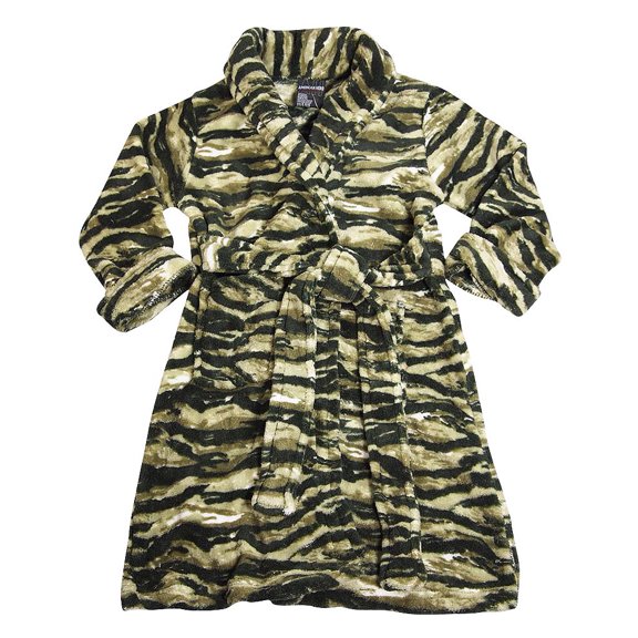 American Hero - Little Boys Soft Plush Cozy Robe 36338-4/5 (olive camouflage)