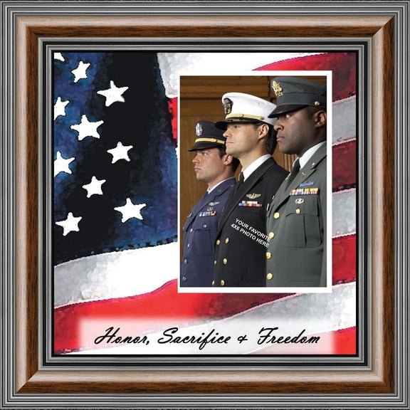 American Hero, Personalized Military Picture Frame, 10X10 6599