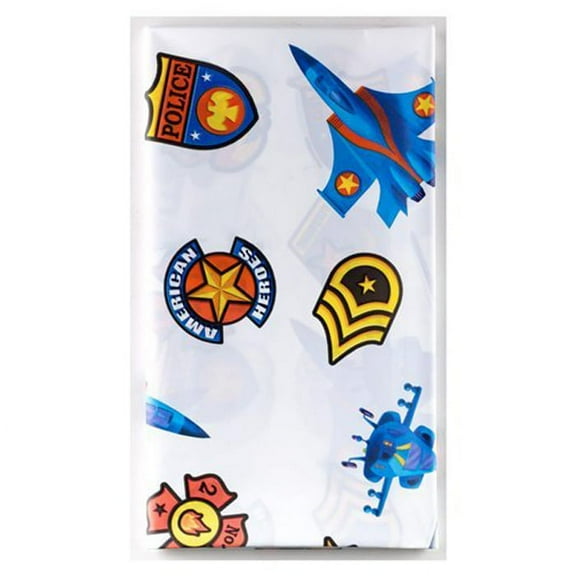American Heroes Plastic Table Cover (1ct)