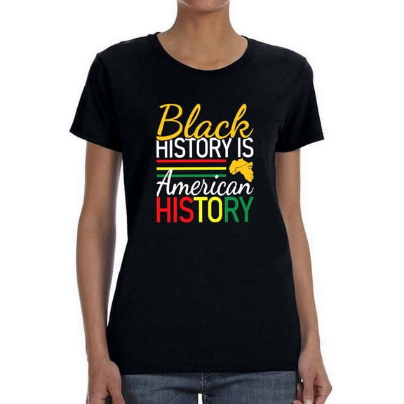 American History Quote Shaped T-Shirt Women -Image by Shutterstock, Female Large