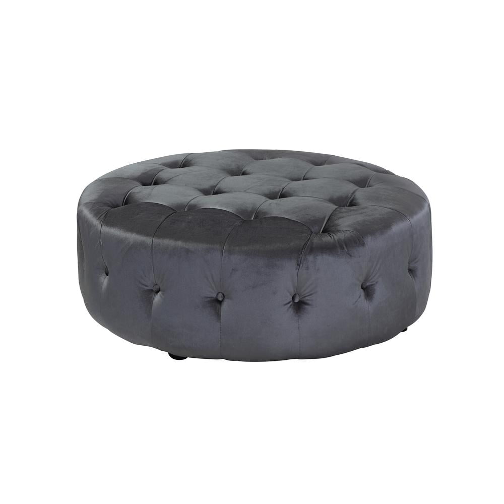Small silver ottoman discount