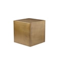 thumbnail image 1 of American Home Classic Spencer Large Square Metal Side Table in Brushed Brass, 1 of 6