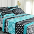 thumbnail image 1 of American Home Collection 4-6 Pieces Ultra Soft Patchwork Printed Bed Sheets Set, 1 of 6